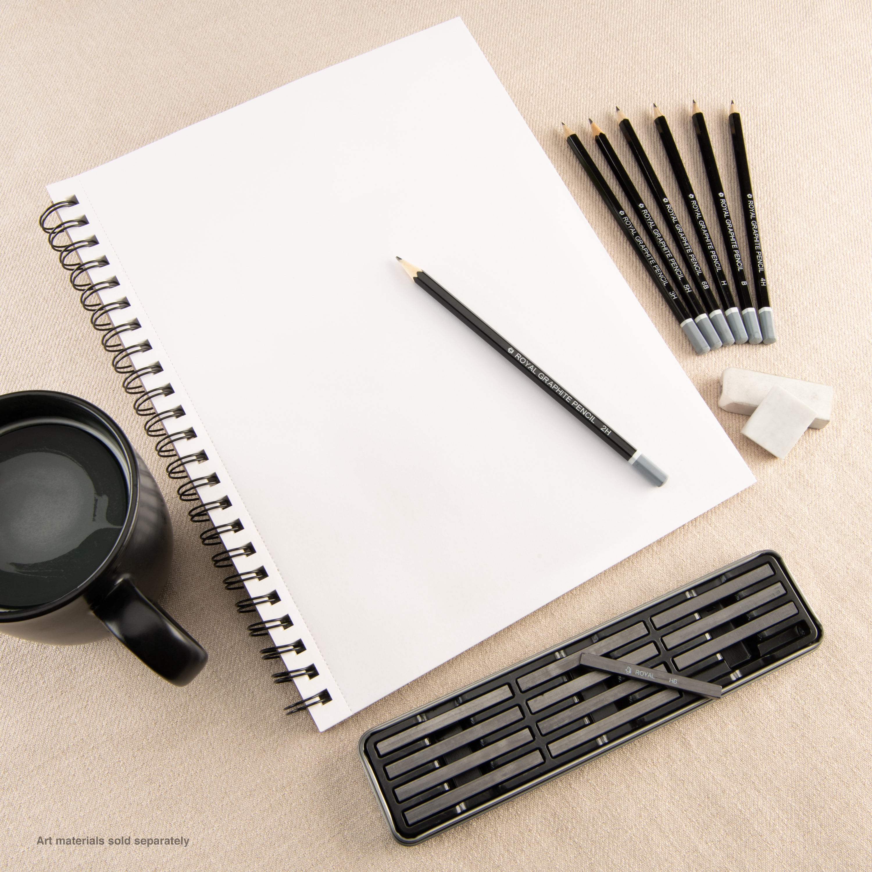 Bee Paper - Bee Inspired 9"x12" Sketching Paper Pad, 100 Sheets, Side Wire, 50lb. 74GSM