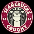 thumbnail image 2 of Men's Monsters at Work Scarebucks Coughy  Graphic Tee Black Small, 2 of 5