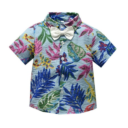 

Toddler Baby Boy Short Sleeve Bow Tie Gentleman Leaf T-Shirt Tops Clothes