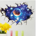 thumbnail image 2 of Calcomanía de pared del sistema solar Art Smashed 3D Graphic Outer Space Planets Wall Sticker Mural Poster Kids Room Playroom Decor Gift (35.4"W x 26.6"inches) JAMW Sencillez, 2 of 5