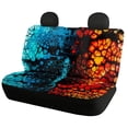 thumbnail image 2 of Uourmeti Car Seat Covers Full Set Car Interior Decor Lightweight Car Seat Cover Full Set Polyester Durable Breathable, Fit for Cars Truck most Cars, Ice and Fire Fusion Fluid Design, 2 of 10