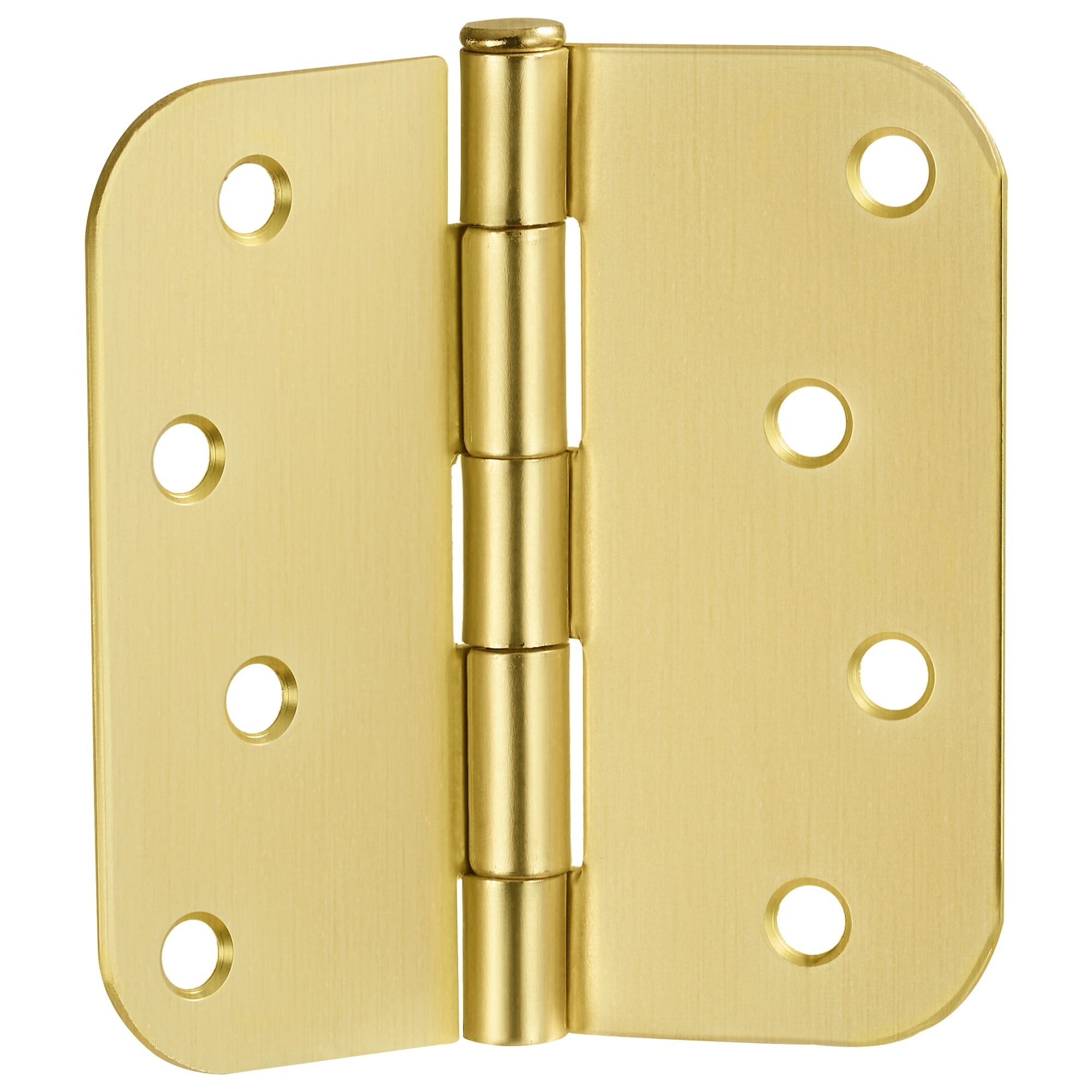 Design House 3-Pack 4" H x .625" Radius Butterfly Interior/Exterior Door Hinges, Satin Brass