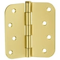 thumbnail image 6 of Design House 3-Pack 4" H x .625" Radius Butterfly Interior/Exterior Door Hinges, Satin Brass, 6 of 16