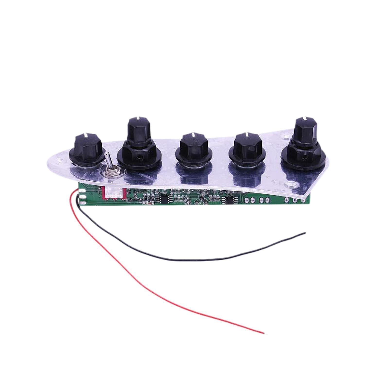 LeeQinersw Electric Guitar Loaded Control Plate Accessories 5 Way Replacement Part for Bass