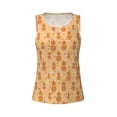 thumbnail image 4 of Fotbe Pineapples Womens Loose Fit Casual Flowy Slim-Fit Tank Tops Athletic Round Neck Trendy Sleeveless Summer Tops for Gym and Yoga-Small, 4 of 9