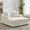 Beige, variant on Ataucjin Oversized Chaise Lounge Chair,60" Upholstered Cozy Reading Chair with Throw Pillows and Armrests, Comfy Large Modern Sleeper Couch Sofa Bed for Living Room,Bedroom（ship in 2 boxes）