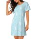 thumbnail image 2 of Fotbe Cute Bunny Bata de Dormir para Mujer con Estampado, Camisón de Algodón de Manga Corta, Ropa de Dormir Casual, 2 of 6