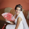 thumbnail image 5 of Unique Bargains Floral With Tassel Folding Fan 1Pc Red, 5 of 5