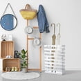 thumbnail image 2 of Umbrella Stands for Entryway Large Metal Umbrella Holder with Removable Water Tray and Hooks Decor Freestanding Rectangular Umbrella Hollow Rack for Home Office (White, 3.94 x 11.81 x 16.93 Inch), 2 of 6