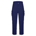 thumbnail image 5 of CONZONE Kids Boys Cargo Pants Outdoor Hiking Pants For Child Buttons Solid Color Wide Leg Jogger Trousers With Pockets, 5 of 7