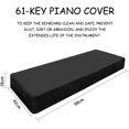 thumbnail image 2 of Housse de Clavier de Piano - Housse Anti-Poussière avec Cordon - Protection pour Clavier Électronique, Piano Numérique, Yamaha, Casio, Roland - 61 Touches, 2 of 5
