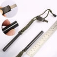 thumbnail image 5 of 4 Inch Survival Ferrocerium Drilled Flint Fire Starter, Ferro Rod Kit with Paracord Landyard Handle and Striker, 4"(Long) x 3/8"(Diameter), 5 of 6