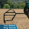 KOJEM 72" Drag Harrow Driveway Drag Tractor Harrow with 2 Adjustable