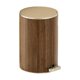 thumbnail image 1 of Cubo de basura con veta de madera, elegante, multiusos, con tapa. 12L, 1 of 9