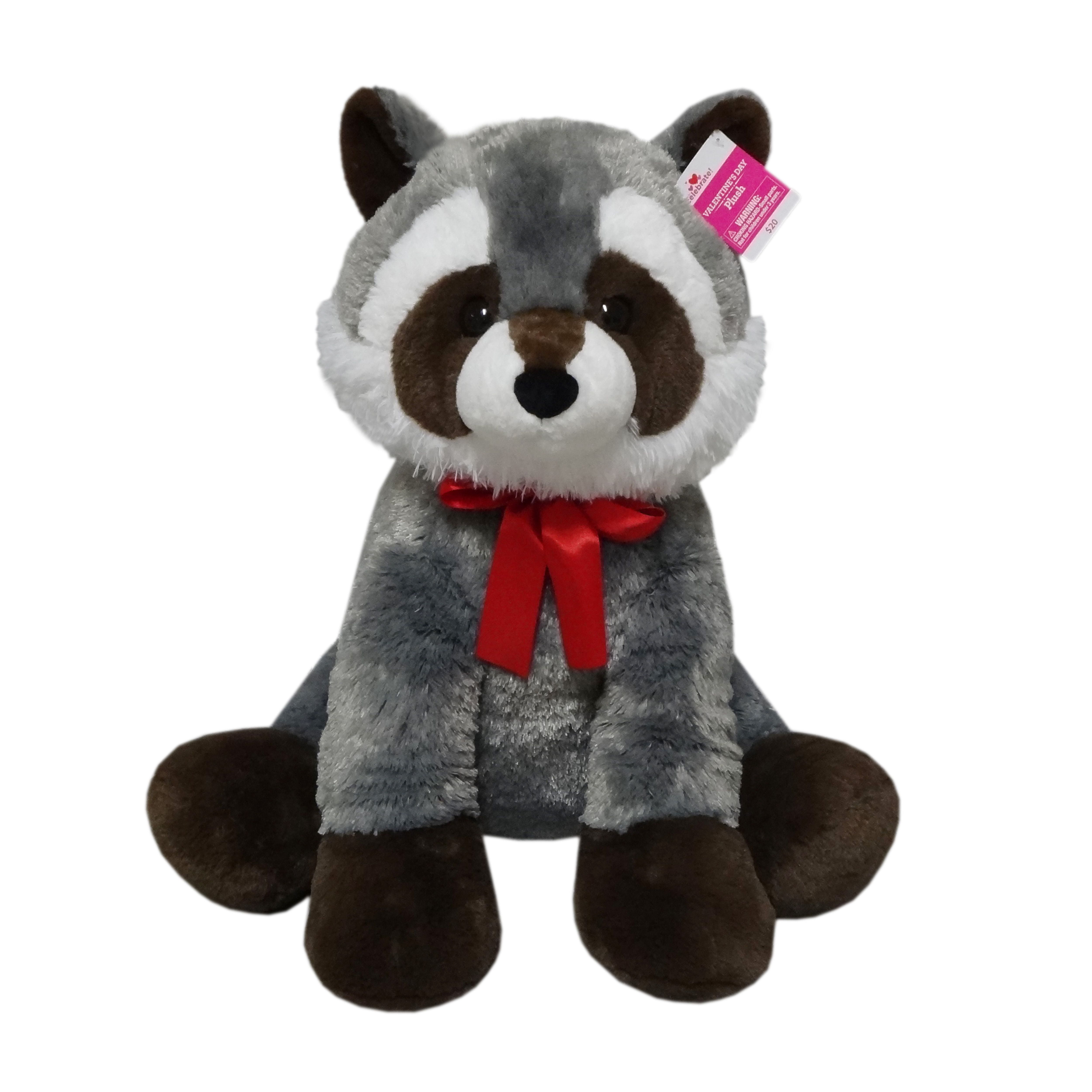 Way To Celebrate Valentine's Day Extra Large Plush, Raccoon 