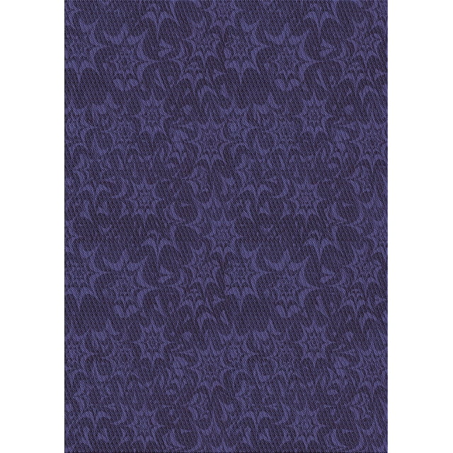 Ahgly Company Machine Washable Indoor Rectangle Transitional Deep Periwinkle Purple Area Rugs, 7' x 10'