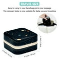 thumbnail image 5 of Constellation Travel Portable Square Storage Box with Earring Holder, Necklace Organizer, and Travel Organizer for Rings, Earrings, Necklaces, Bracelets, and More - Ideal for Girls and Women, 5 of 6