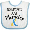thumbnail image 3 of Inktastic No Mistakes, Just Miracles Down Syndrome Awareness Boys or Girls Baby Bib, 3 of 4