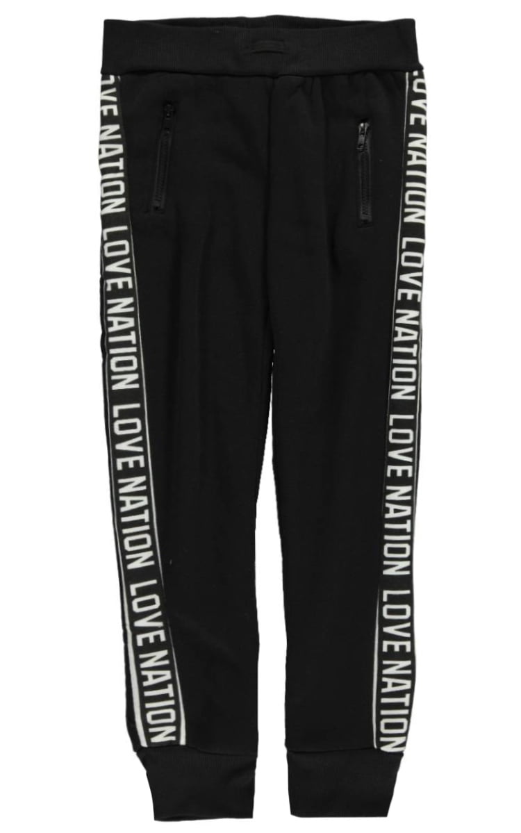 Joyce Concept Big Girls Logo Love Joggers-black