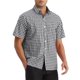 thumbnail image 4 of Camisas de vestir de cuadros INSPIRE CHIC para hombres, de manga corta, en negro, 4 of 6