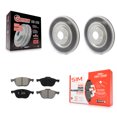 thumbnail image 1 of Transit Auto Front Coated Disc Brake Rotors and Semi-Metallic Pads Kit for Car 2018-2022 Ford EcoSport KGS-101787, 1 of 11