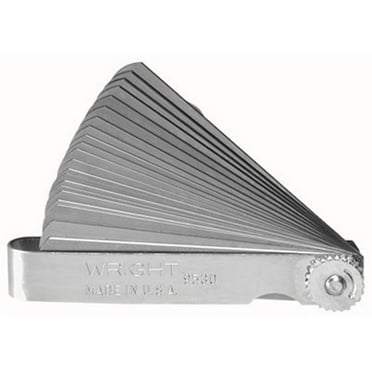 HARFINGTON 8 Blades Metric Steel Feeler Gauge, 0.25mm Thickness Filler Gauge Offset Valves Guitar Gauge Gage Measuring Tool Gap Width Thickness Measur HARFINGTON 8 Blades Metric Steel Feeler Gauge, 0.25mm Thickness Filler Gauge Offset Valves Guitar Gauge Gage Measuring Tool Gap Width Thickness Measur