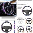 thumbnail image 4 of Uorisanigo Purple Mandala 10 Pack Automobile Seat Cover Sets with Car Seat Belt Cover Cars Water Cup Coaster Auto Steering Wheel Cover Chapstick Holder Elastic Soft Auto Interior Fit Car SUV, 4 of 7