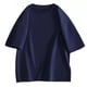 thumbnail image 2 of pstuiky camiseta de hombre, Blusa informal de manga corta con cuello redondo y color liso para hombre ropa de hombre l, 2 of 7
