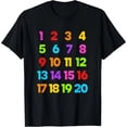 thumbnail image 1 of Camiseta de Maestra Niños Escuela Números Aprender a Contar 1-10, 1 of 5