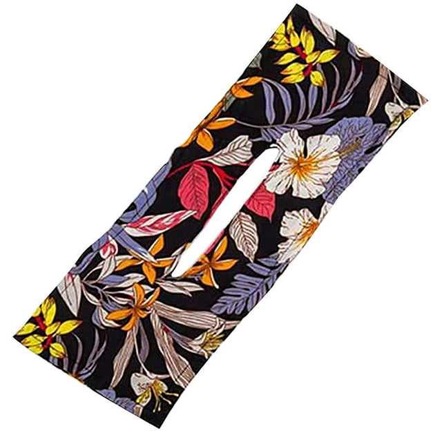 Becaristey Nouveau Design Adroit Bandeau d'Été Femmes Arc Bandeau Imprimé Cheveux Solides 15 1Set