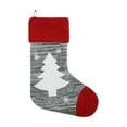 thumbnail image 5 of Embroidered Christmas Stocking - 10.2 Inch Classic Santa Sock for Fireplace/Tree Decor, 5 of 6