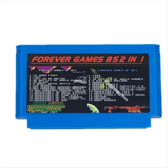 Cartucho de Juego 852 en 1 para Adaptador FC para Consola de Juegos SFC/SNES Cartucho de Juego FOREVER GAMES Azul
