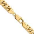 thumbnail image 3 of 14K Yellow Gold Curb Chain Styles Necklace 18 inch 7.3 mm Semi-Solid Miami Cuban with Lobster Clasp, 3 of 4