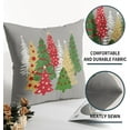 thumbnail image 5 of Gray Christmas Pillowcase, 18x18 Christmas Tree Print Decorative Throw Pillow, Outdoor Farmhouse Holiday Decor Pillowcase, Cushion Cover Decor, Suitable for Home Sofa Beds (2-Pack), 5 of 11