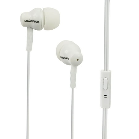 UPC: 0731398485123 | Magnavox MHP4851-WH In-Ear Silicon Earbuds with Microphone – White