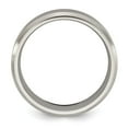 thumbnail image 2 of Auriga Fine Jewelry Titanium Brushed and Polished 6 mm Beveled Edge Band for Women Size 8, 2 of 6