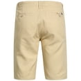 thumbnail image 2 of Men's Linen Casual Classic Fit Shorts with Pockets Flat Front Lightweight Summer Shorts, 2 of 7