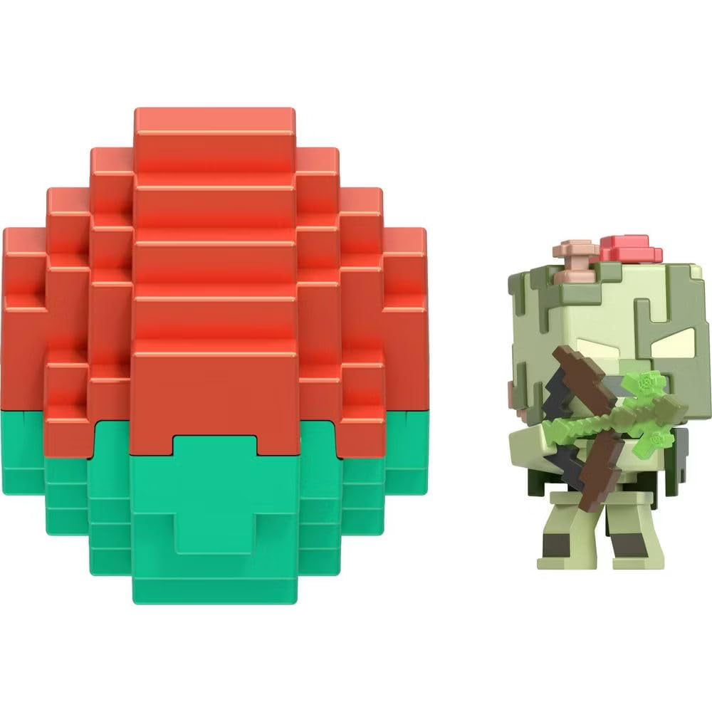 Mattel Minecraft Mini Figures, Spawn Egg Blind Box, Bundle of 3, Ages 6+ HXT64-956G