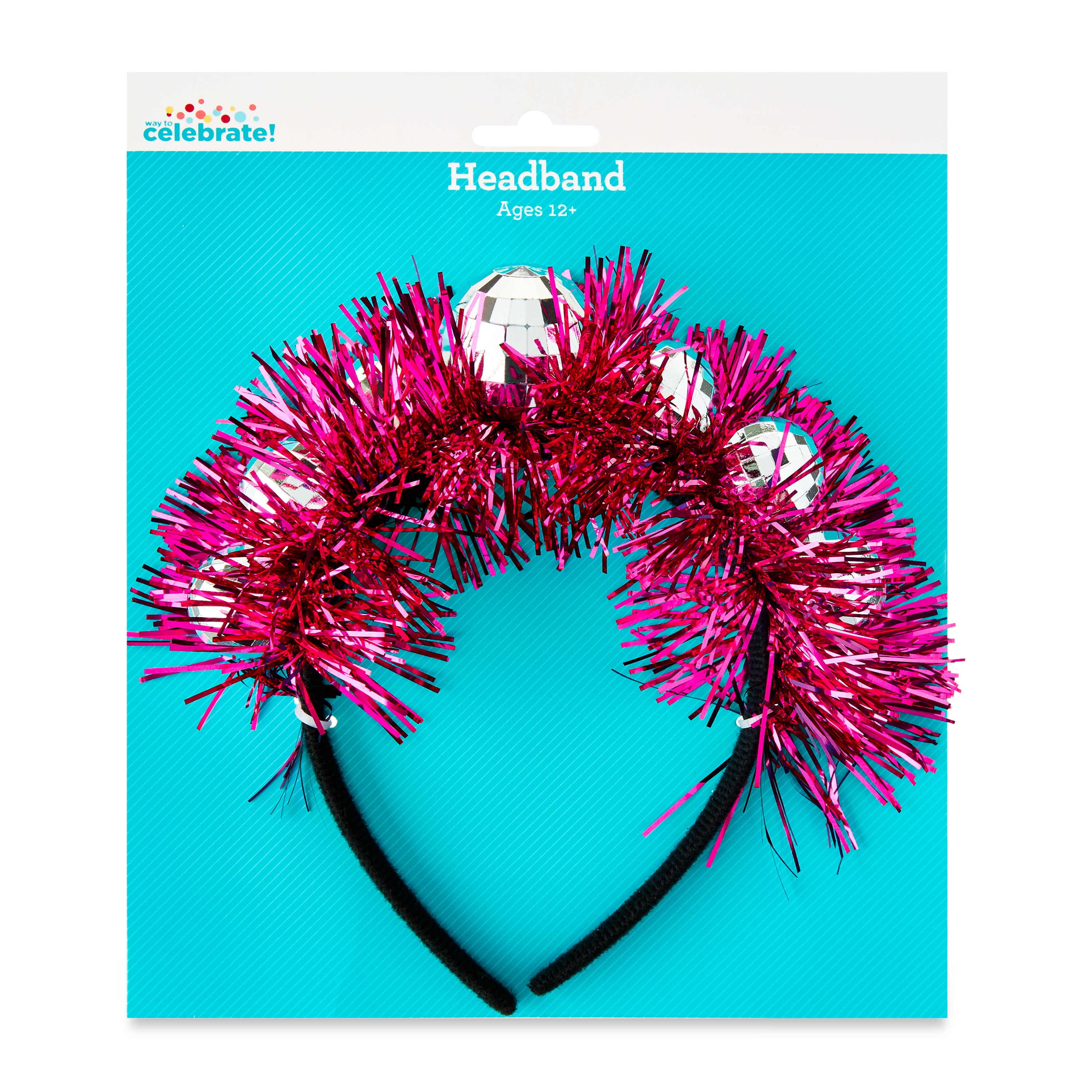 Pink Foil Disco Ball Headband, by Way To Celebrate