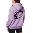 thumbnail image 5 of Women's Fashionable Rugby Printed Zipper Long Sleeved Pocket Drawstring Casual Sports Hoodie (11), 5 of 5