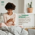 thumbnail image 5 of THREAD SPREAD 100% Organic Cotton Full Size Sheets - Percale Weave Cotton Sheets (4 PC, Sage Green), Soft Cooling Luxury Hotel Sheet Set, 5 of 7