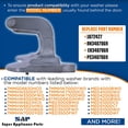 thumbnail image 2 of Washer / Dryer Door Hinge fits Whirlpool, AP6017115, PS11750410, W10208415, 2 of 7