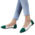 thumbnail image 3 of Wyzesi Chaussures Plates pour Femmes Mode Assorties en Daim Bas Pointu Chaussures Décontractées, 3 of 7