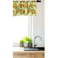 thumbnail image 3 of Ambesonne Floral Vintage Window Valance, Spring Graphics of Detailed Flowers and Leaves, Curtain Valance for Kitchen Bedroom Decor with Rod Pocket, 54" X 18", Yellow Earth Yellow, 3 of 3