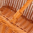 thumbnail image 3 of Durable Artificial Rattan Handmade Portable Picnic Basket Rattan Woven Supermarket Shopping Basket Rattan Basket, 3 of 6