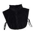 thumbnail image 2 of Cuello falso para damas, elegante cuello falso para uso diario, camisetas, vestidos y ropa. Negro, 2 of 9