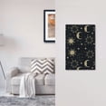 thumbnail image 5 of DouZhe 1-Gang Blank Wallplate, Cartoon Sun Star Moon Blue Decorative Wall Plates, 5 of 7