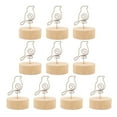 thumbnail image 1 of 10 clips de madera para fotos, tarjetas de mensajes, adornos para exhibir. Pájaro, 1 of 9