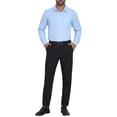 thumbnail image 2 of CAMISAS DE MANGA LARGA A RAYAS PARA HOMBRES INSPIRE CHIC CAMISA DE BOTÓN A RAYAS S AZUL BLANCO, 2 of 5