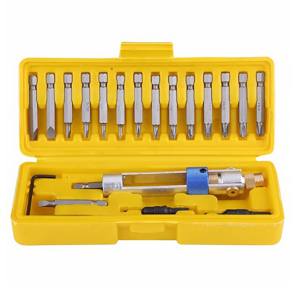 20 Pieces Countersunk Screw Bit Set Durable Box Packed Quick Switch Wrench Half Time Drill Hardness Speed Steel